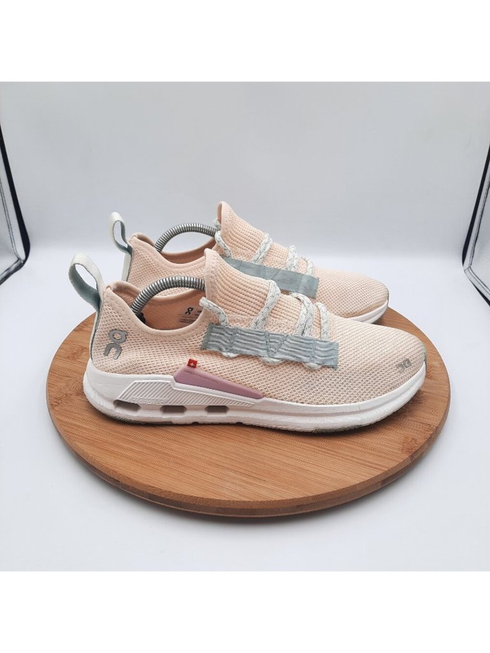 On Cloud Cloudeasy Womens 7.5 Shoes Fawn Surf Knit Athletic Running Sneakers
